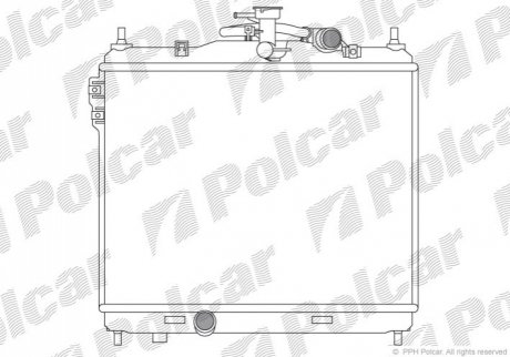 Радіатор двигуна Polcar 4042085X (фото 1)