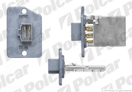 Резистор вентилятора Polcar 4050KST1X (фото 1)