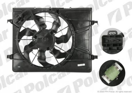 Вентилятор радіатора Polcar 411423W3 (фото 1)