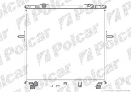 Радіатор двигуна Polcar 4170085X (фото 1)
