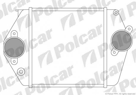 Радіатор інтеркулера Polcar 4519J8A1 (фото 1)