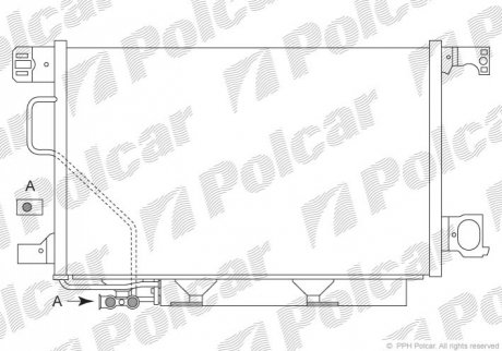 Радиатор кондиционера Polcar 5003K8C5 (фото 1)