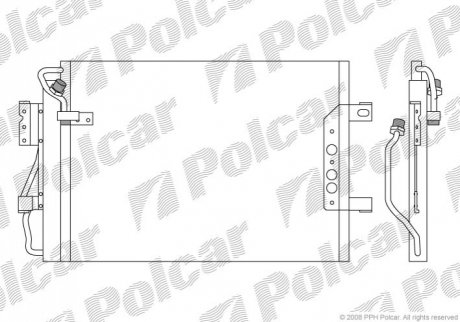 Радиатор кондиционера Polcar 5005K8C1 (фото 1)