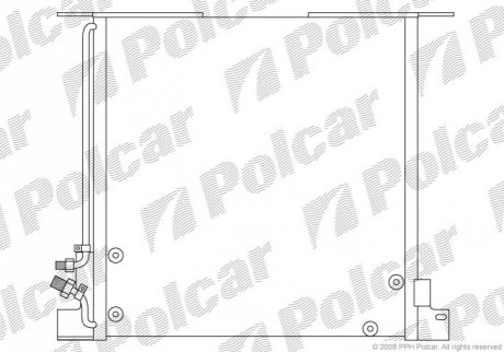Радіатор кондиціонера Polcar 5012K8C1 (фото 1)