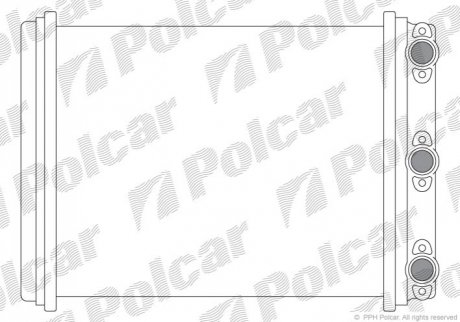 Радіатор пічки Polcar 5014N8-1 (фото 1)
