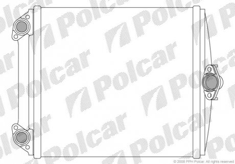 Радіатор пічки Polcar 5014N8-2 (фото 1)