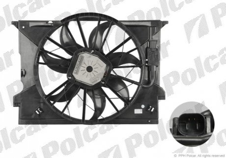 Вентилятор радіатора Polcar 501623W1 (фото 1)
