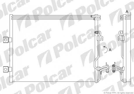 Радиатор кондиционера Polcar 5031K8C2 (фото 1)
