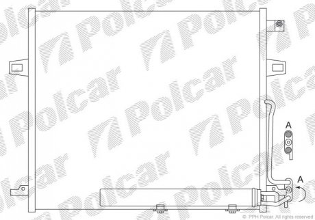 Радіатор кондиціонера Polcar 5045K8C1 (фото 1)