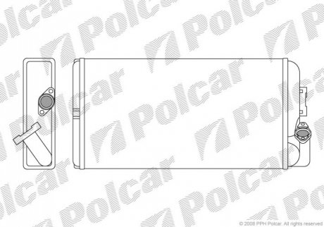 Радіатор пічки Polcar 5053N8-1 (фото 1)