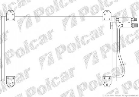 Радиатор кондиционера Polcar 5062K8C1 (фото 1)