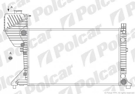 Радиатор основной MB Sprinter 2.2-2.7CDI 00-06 Polcar 506308A1 (фото 1)