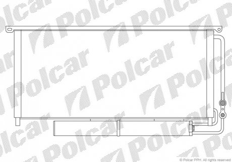 Радіатор кондиціонера Polcar 5096K8C1 (фото 1)