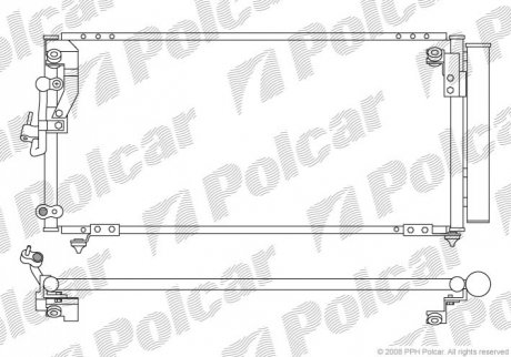 Радиатор кондиционера Polcar 5245K8C1 (фото 1)