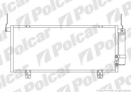 Радіатор кондиціонера Polcar 5246K8C1 (фото 1)