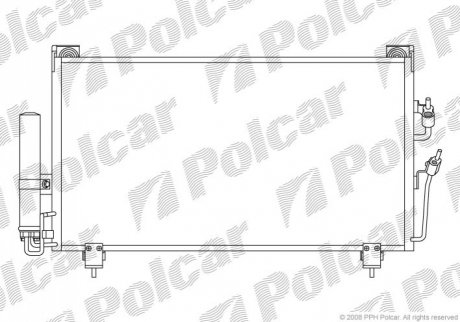 Радіатор кондиціонера Polcar 5265K8C1 (фото 1)