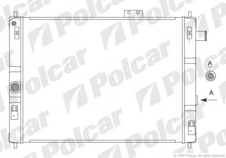Радіатор охолодження Polcar 5504084 (фото 1)