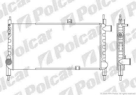 Радіатор охолоджування Opel Kadet 1.3 86-91 550508-1