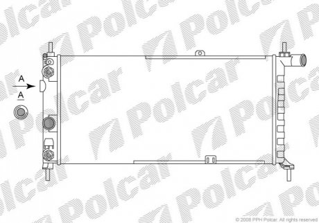 Радіатор охолодження Polcar 5505089 (фото 1)