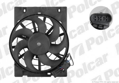 Вентилятор радіатора Polcar 550823W1 (фото 1)