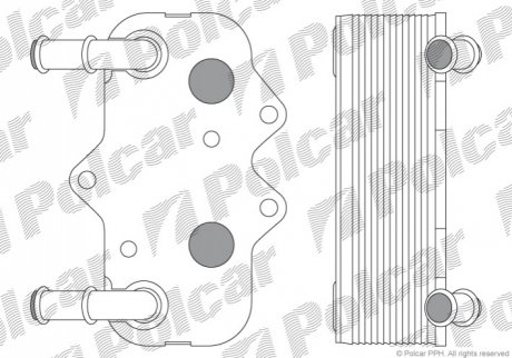 Масляный радиатор Polcar 5508L8-3 (фото 1)