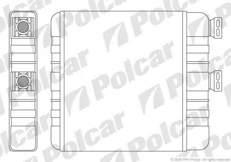 Радіатор пічки Polcar 5508N8-1 (фото 1)