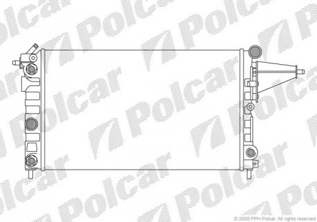 Радіатор охолодження Polcar 5514081 (фото 1)