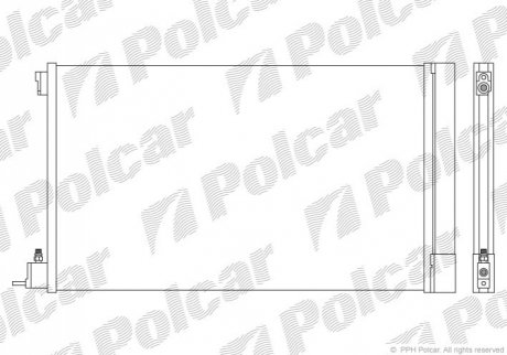 Радиатор кондиционера Polcar 5520K8C1 (фото 1)
