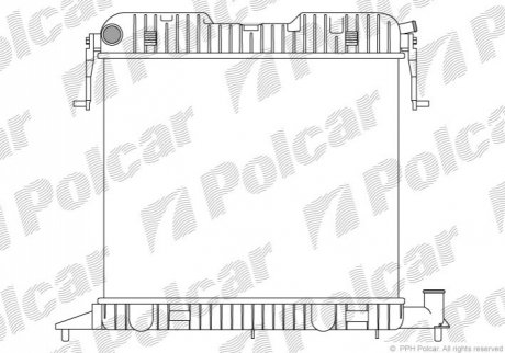 Радіатор двигуна Polcar 5525083 (фото 1)