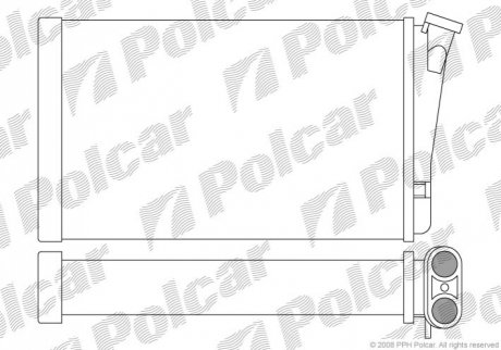 Радиатор печки Polcar 5527N8-1 (фото 1)