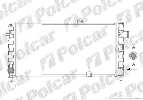 Радіатор охолодження Polcar 5551082 (фото 1)