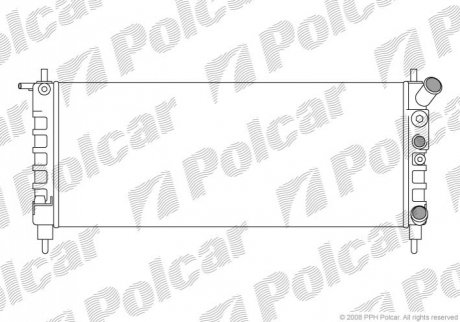Радіатор охолодження Polcar 5555085 (фото 1)
