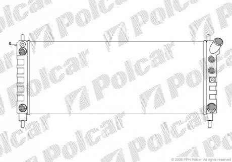 Радіатор охолодження Polcar 5555087 (фото 1)