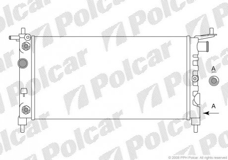Радіатор охолодження Polcar 5555088 (фото 1)