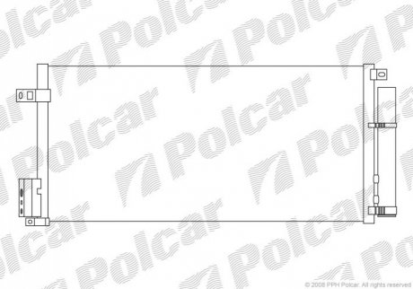 Радиатор кондиционера Polcar 5558K8C2 (фото 1)