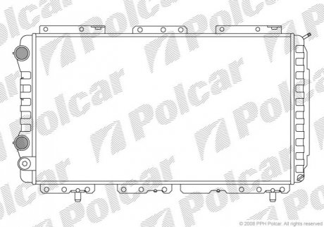 Радіатор охолодження Polcar 570208A3 (фото 1)
