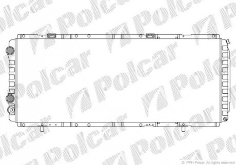 Радіатор охолодження Polcar 570208A4 (фото 1)
