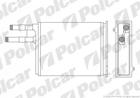 Радиатор печки Polcar 5702N8-1 (фото 1)