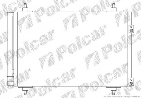 Радиатор кондиционера Polcar 5711K8C2S (фото 1)