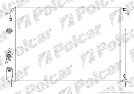 Радіатор охолодження Polcar 600708A6 (фото 1)