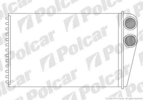 Радіатор пічки Polcar 6012N8-1 (фото 1)