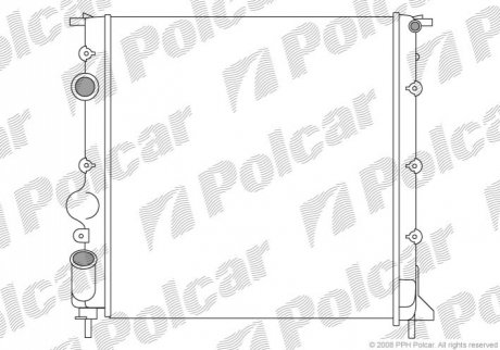 Радіатор охолодження Polcar 6015082 (фото 1)