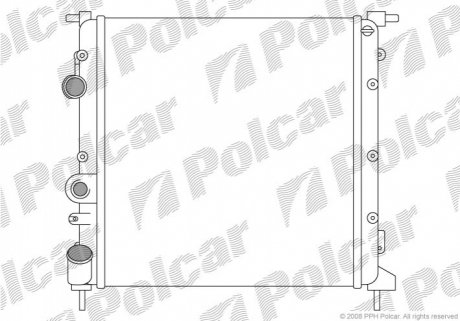 Радіатор охолодження Polcar 6015086 (фото 1)