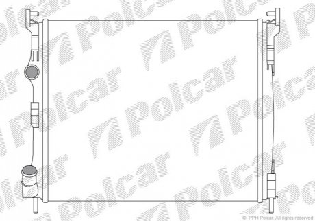 Радіатор охолодження Polcar 601608A3 (фото 1)