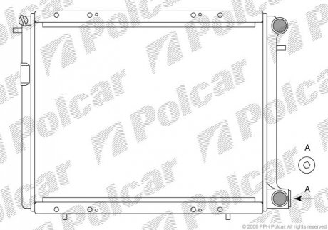Радіатор охолодження Polcar 601908A3 (фото 1)