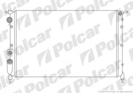 Радіатор двигуна Polcar 601908A4 (фото 1)