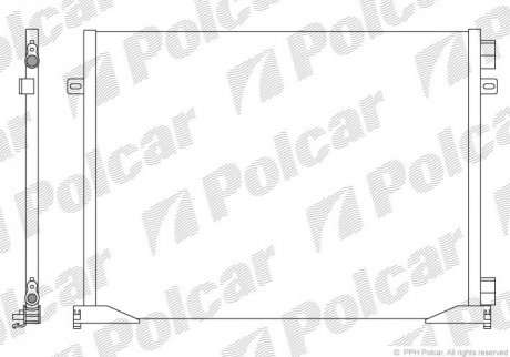 Радиатор кондиционера Polcar 6026K8C1S (фото 1)