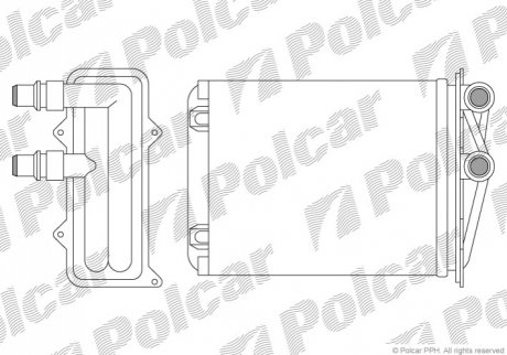 Радиатор печки Polcar 6026N8-1 (фото 1)