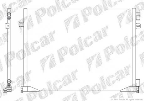 Радиатор кондиционера Polcar 6027K8C3S (фото 1)
