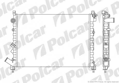 Радіатор охолодження Polcar 603208A1 (фото 1)